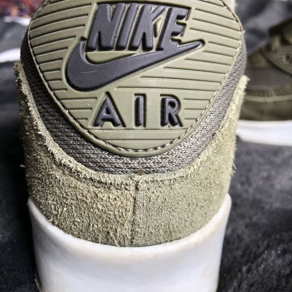 Nike Air Max 90’s in Olive Suede - Picture 2 of 6